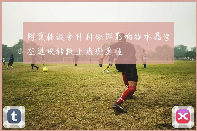 阿莫林谈舍什科缺阵影响称水晶宫在进攻转换上表现更佳