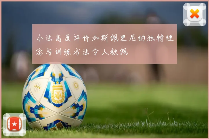 小法高度评价加斯佩里尼的独特理念与训练方法令人钦佩